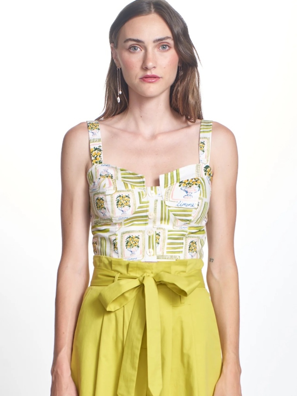 NWT COREY LYNN CALTER - ODELL TOP / LEMON